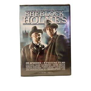 2012 The Adventures of Sherlock Holmes DVD NEW Sealed 38 Episodes 4 Feature Film